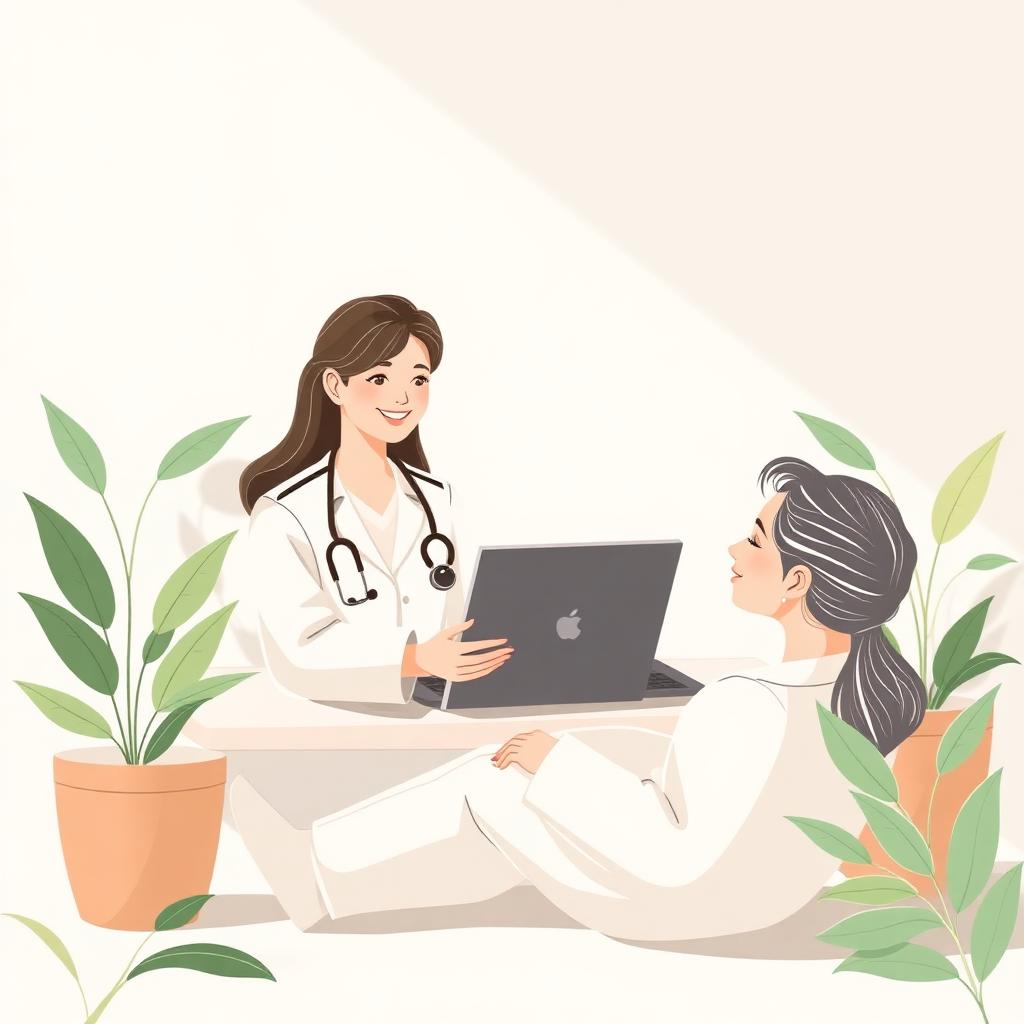 Friendly telehealth wellness consultation
